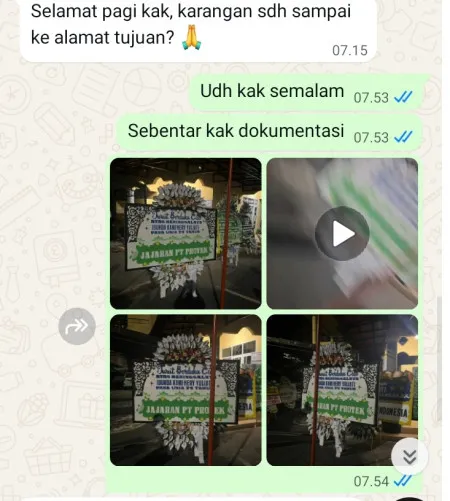 Pengiriman Papan Bunga Selamat Universitas Paramadina