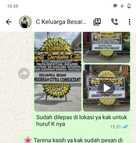 Pengiriman Papan Bunga Duka Universitas Paramadina