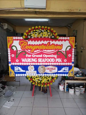 Papan Bunga di Universitas Paramadina